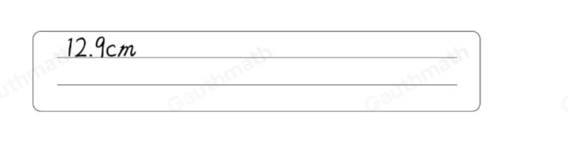 The equation sin 40 ° = b/20 can be used to determine What is the length of overline AC ? Round to the nearest tenth. the length of line segment AC. 11.8 cm 12.9 cm 14.9 cm 15.3 cm