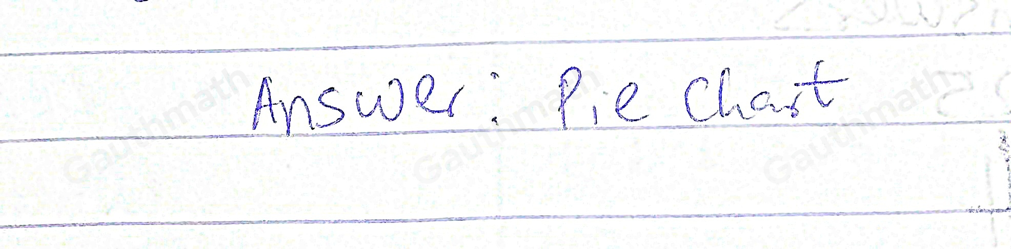 6. What type of graph must be used if each quantity is shown in relative to the whole quantity? Bar chart Pictogram Histogram Pie chart