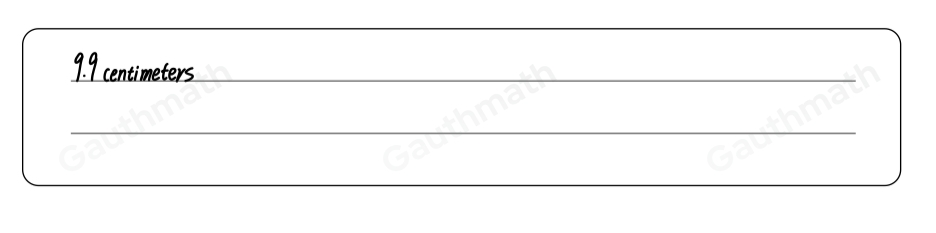 In circle P, diameter QS measures 20 centimeters. What is the approximate length of arc QR? Round to the nearest tenth of a centimeter. 9.9 centimeters 19.9 centimeters 21.5 centimeters 43.0 centimeters