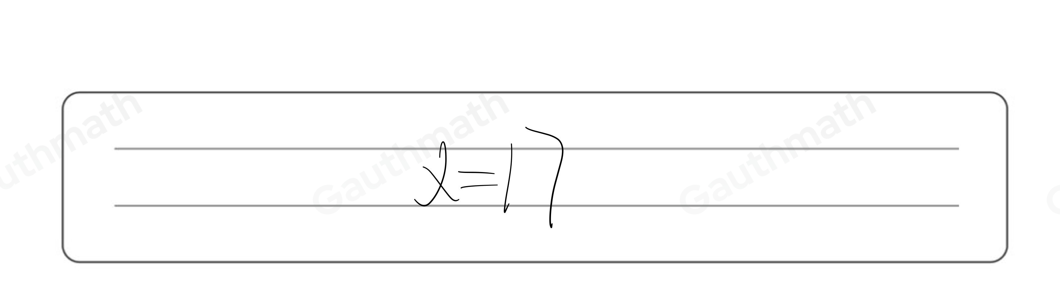 In circle A, angle BAE ≌ angle DAE What is the value of x? 14 17 27 34