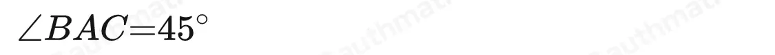 ABCD is a square. What is the measure of angle BAC? 30 ° 45 ° 60 ° 90 °