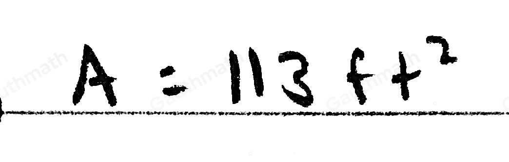 The diameter of a circle is 12 ft. Find its area to the nearest whole number Answer: A=square ft2 Submit Answer